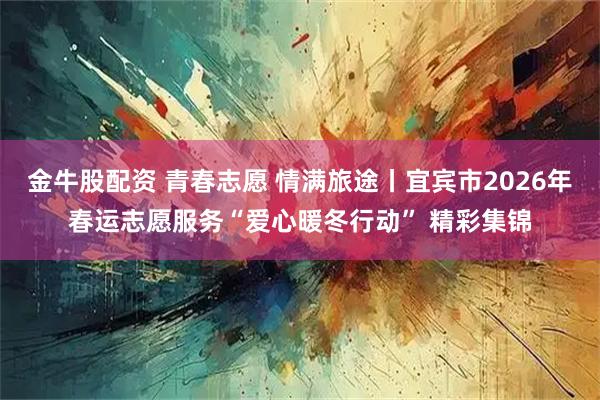金牛股配资 青春志愿 情满旅途丨宜宾市2026年春运志愿服务“爱心暖冬行动” 精彩集锦