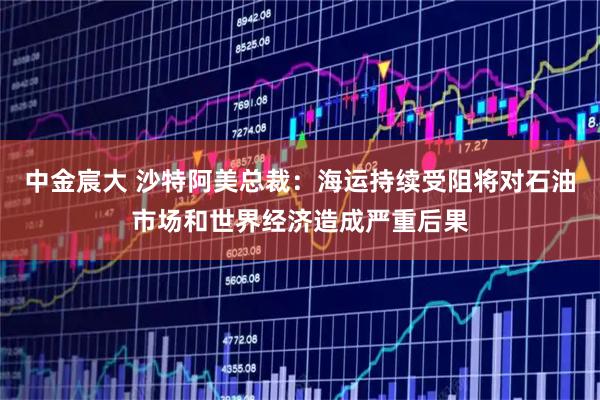 中金宸大 沙特阿美总裁：海运持续受阻将对石油市场和世界经济造成严重后果